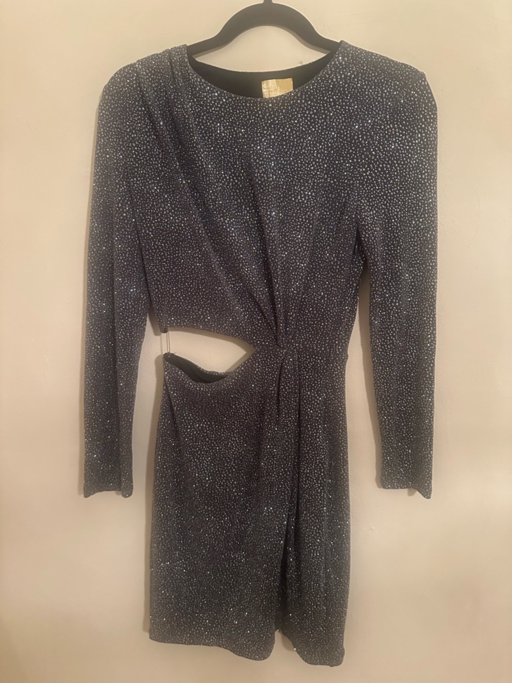 H&M  Cutout Long-Sleeve Mini Dress